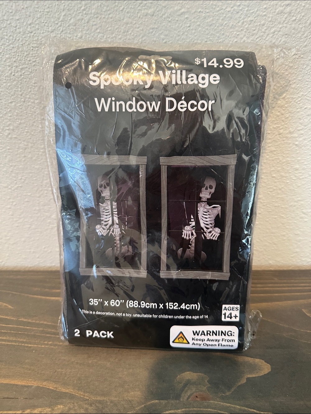 Black Skeleton Window Décor - 2 Pack
